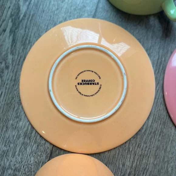 Starbucks Multicolor Polka Dot Mugs Set With Saucers - Picture 7 of 7